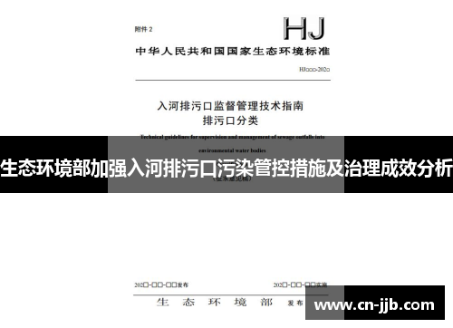 生态环境部加强入河排污口污染管控措施及治理成效分析